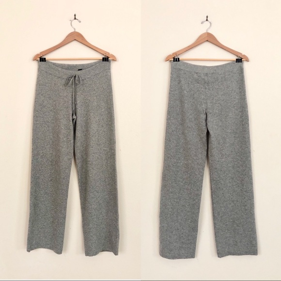 {Club Monaco} 100% Cashmere Wide Leg Lounge Pants - Picture 6 of 6